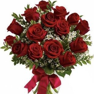 15 red roses with greenery | Flower Delivery Kaluga